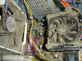 Dusty PC in very bad need of cleaning!